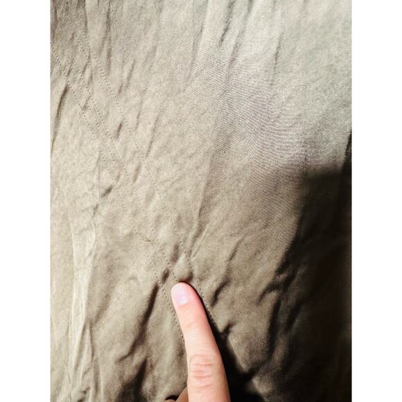 RIPE Gold Satin Shine Midi Maternity Slip Style Skirt Size Extra Large - Picture 8 of 10